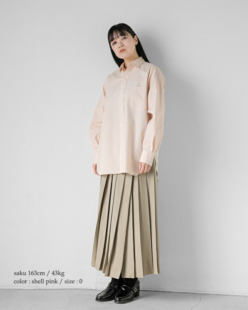 YLEVE イレーヴ コットン ブロード レギュラーカラー シャツ “COTTON