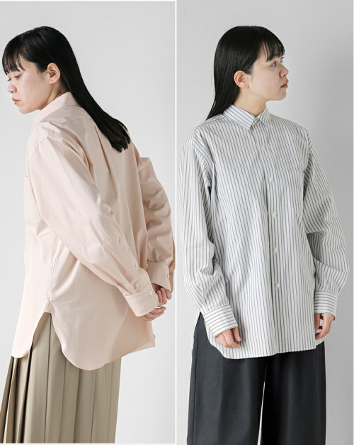 YLEVE イレーヴ コットン ブロード レギュラーカラー シャツ “COTTON