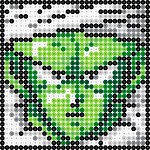 ドラゴンボールZ 超サイヤ伝説 ピッコロのアイロンビーズ図案