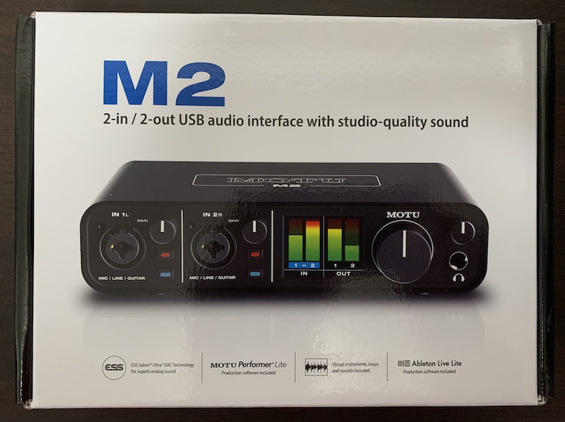 High ResolutionのUSB DAC「MOTU M2」の開封レビューと付属品を紹介