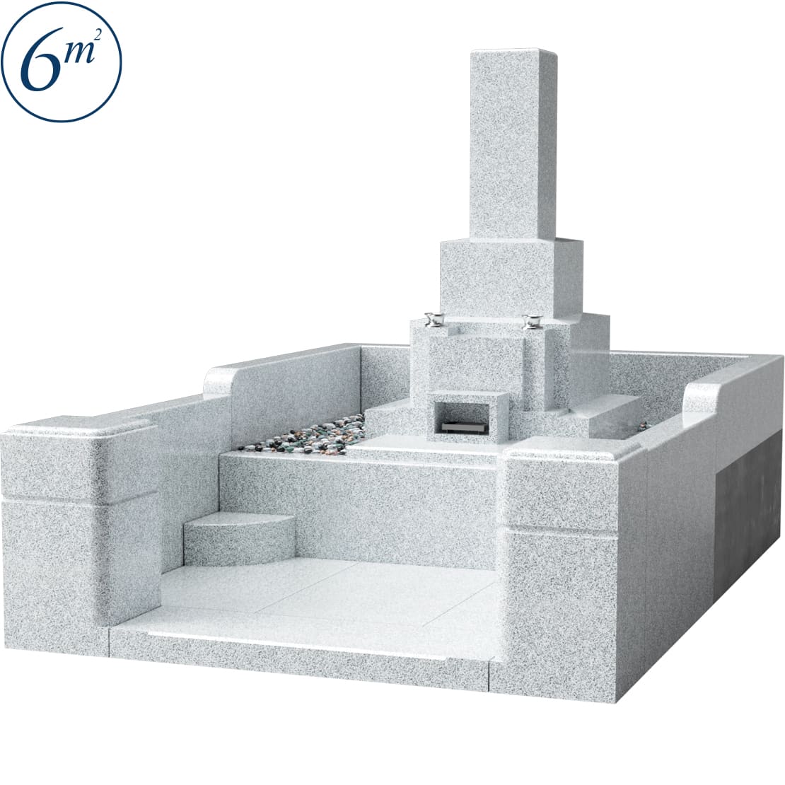 6㎡ 標準フロア型 和型 ベトナム産 白蓮石 | いわき石材