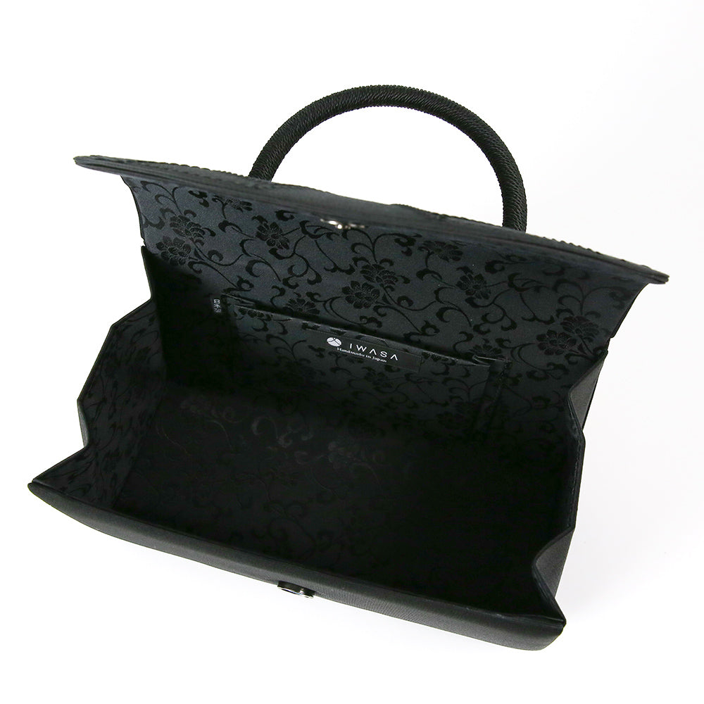 コード刺繍デザイン米沢織編み手フォーマルバッグ