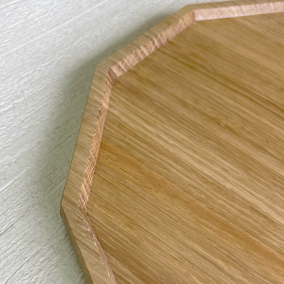 木の十二角盆【ことのは木工舎（阿部祥次郎）】※受注生産