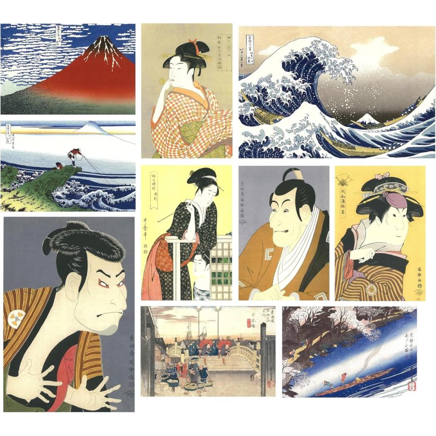 翌日発送J 浮世絵ポストカード 10柄30枚セット（10柄×3枚） 葛飾北斎