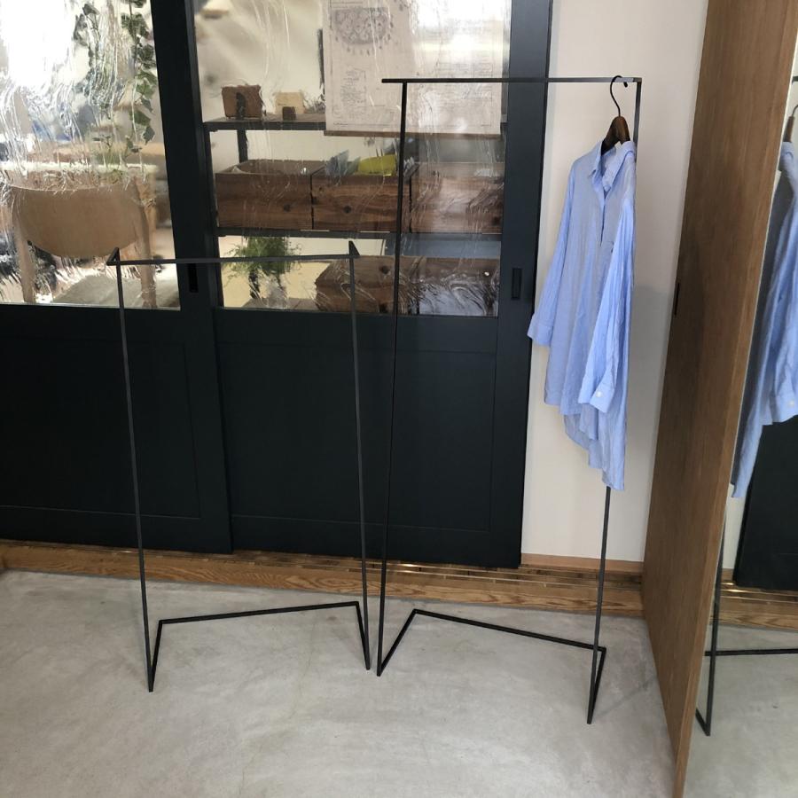 無垢 アイアン スチール ハンガーラック Z type (完成品 おしゃれ