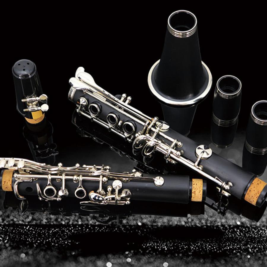 クラリネット ケース 付 10 リード 本体セット 17キー B♭ 初心者 音楽