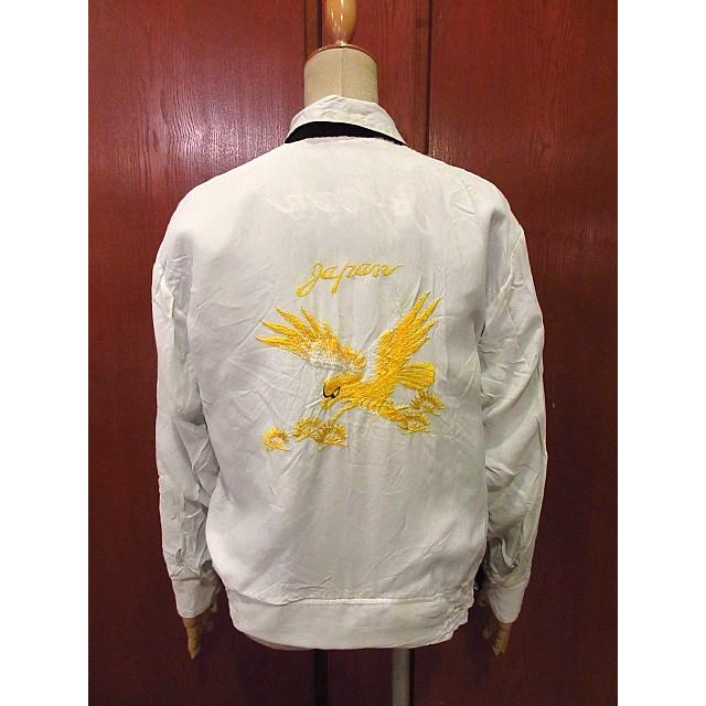 ビンテージ50's☆ミリタリーJAPANリバーシブルスーベニアジャケット黒