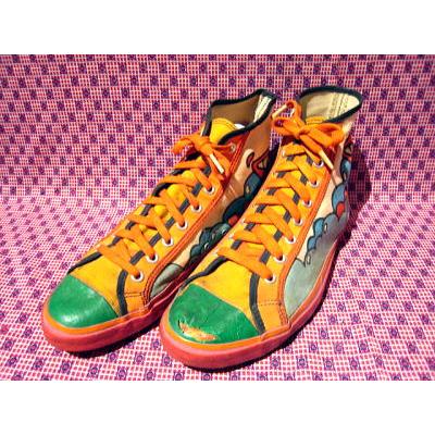 ビンテージ70's○PETER MAXスニーカーsize8○230531i13-m-snk-26cm