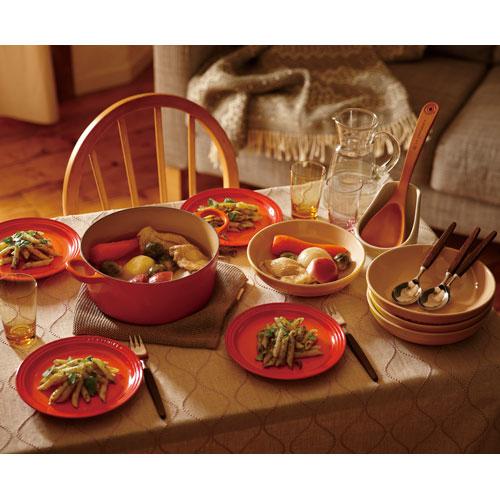 ル・クルーゼ ココット・ロンド 20cm チェリーレッド 2501 鋳物