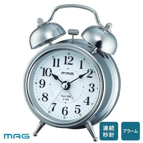 ノア精密 MAG マグ ベル音目覚まし時計 ベルズミニDX T-765 S-Z