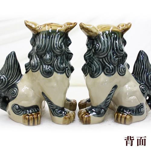 シーサー 琉球焼き 立ち横向き(大) 沖縄 お土産 置物 玄関 魔除け