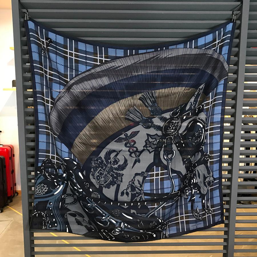 HERMES（エルメス） 【新品同様】 カレ H 100 シュバルパンク カシシル