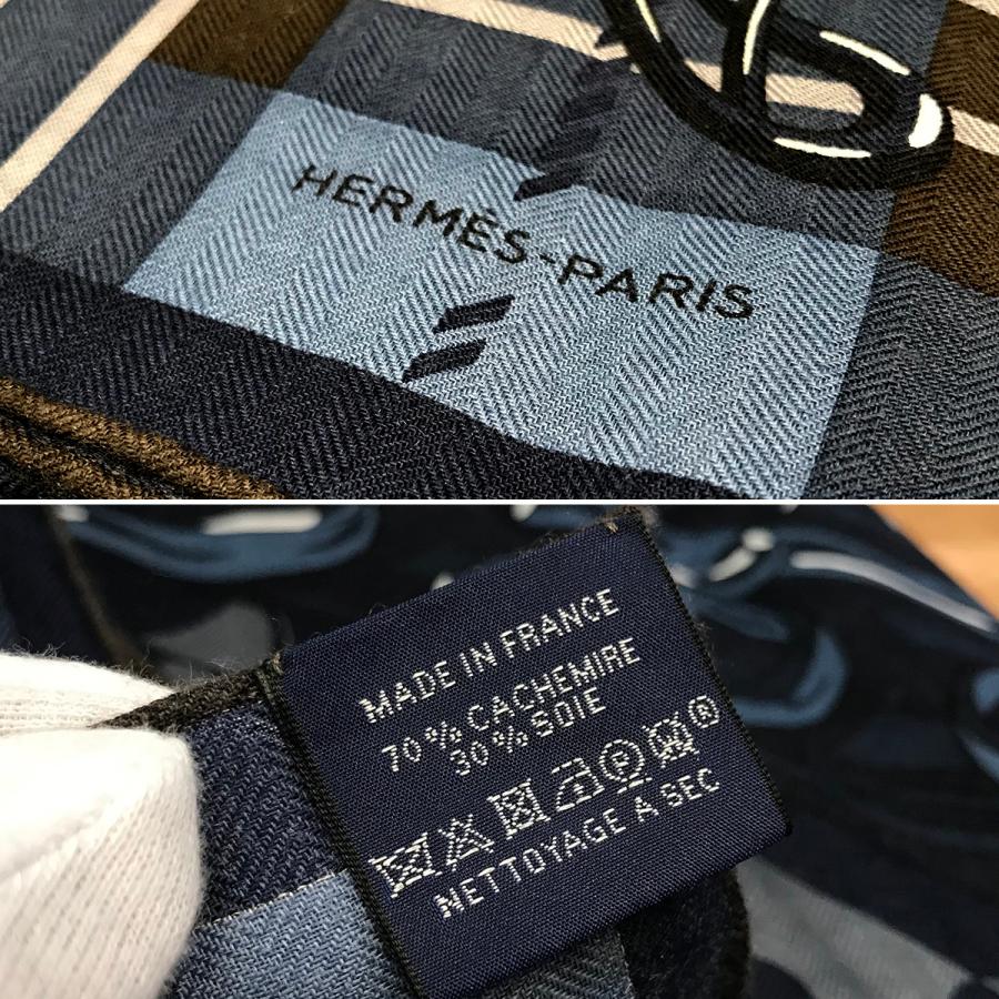 HERMES（エルメス） 【新品同様】 カレ H 100 シュバルパンク カシシル