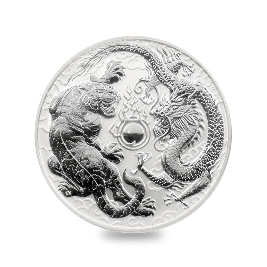 新品】オーストラリア 2018 龍と虎 1ドル 1オンス 銀貨 未鑑定 ギフト