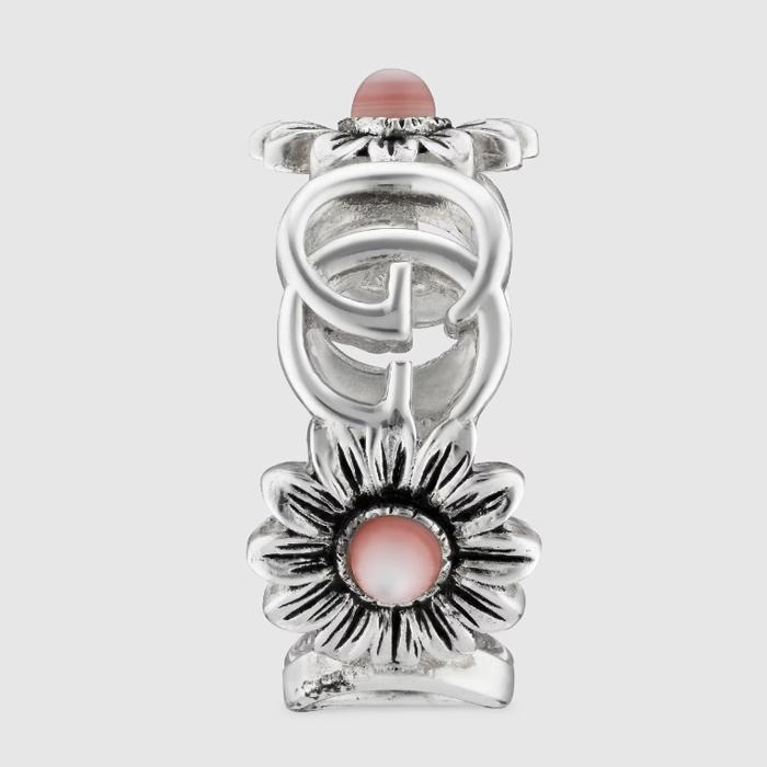 GUCCI（グッチ） フラワーモチーフ リング レディス シルバー
