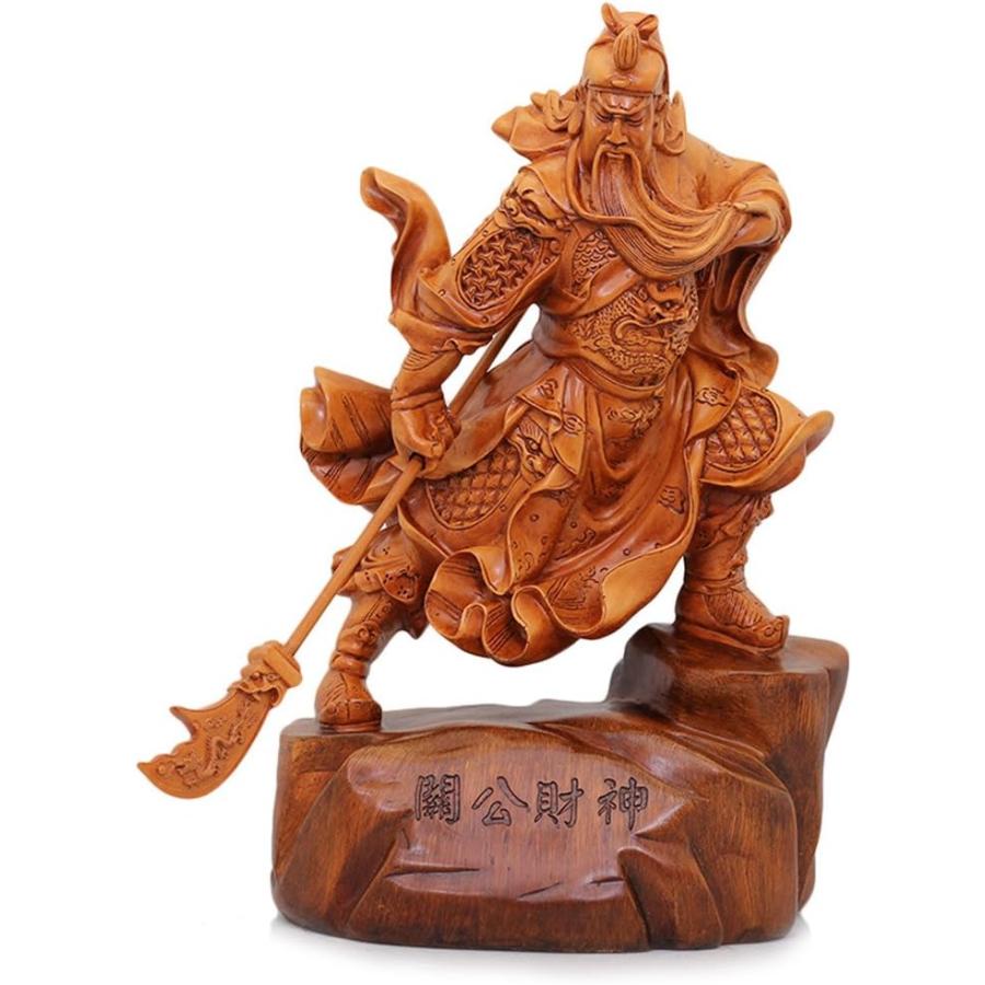 置物 風水 玄関に飾る 開運 関羽 彫刻 三国志 金運 財産運 出世運 幸福