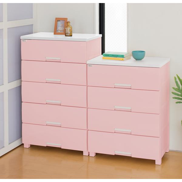 Fits チェスト フィッツプラス 幅65×奥行41×高さ85cm F6504 4段 ピンク