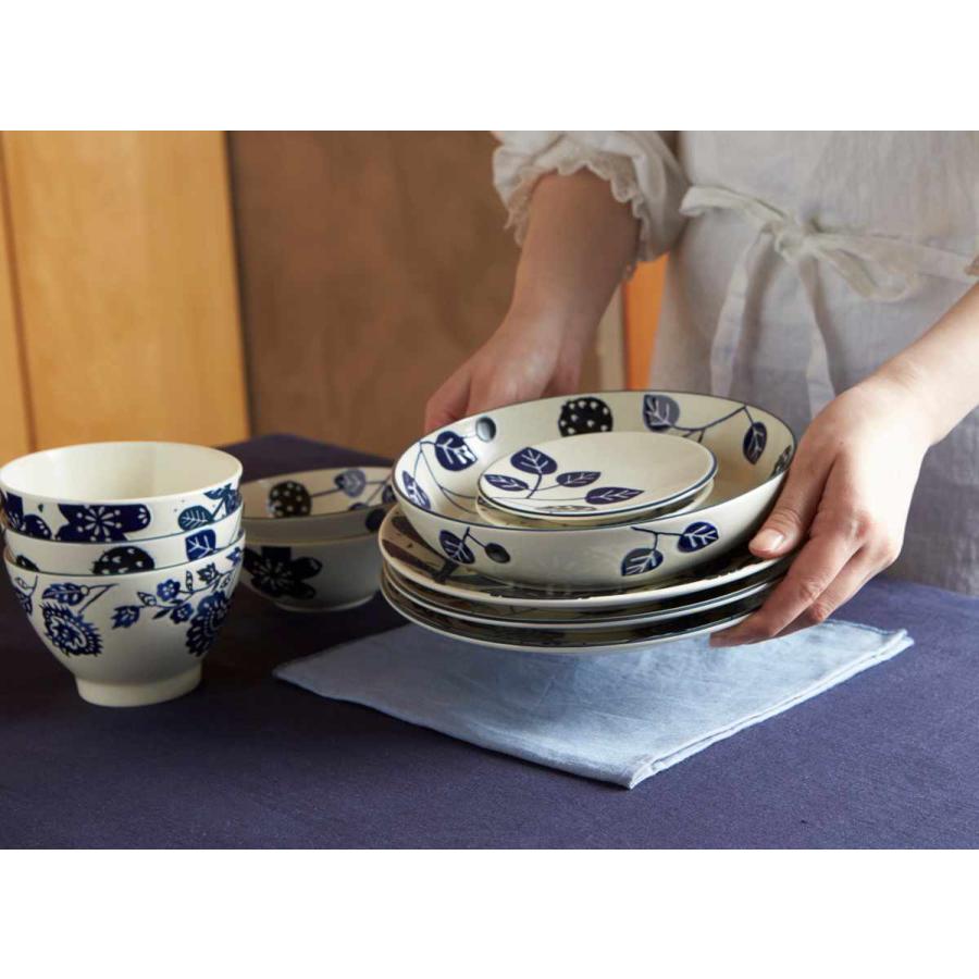 パスタプレート 20cm AIKA 硬質陶器 同柄4枚セット （ 食洗機対応 電子