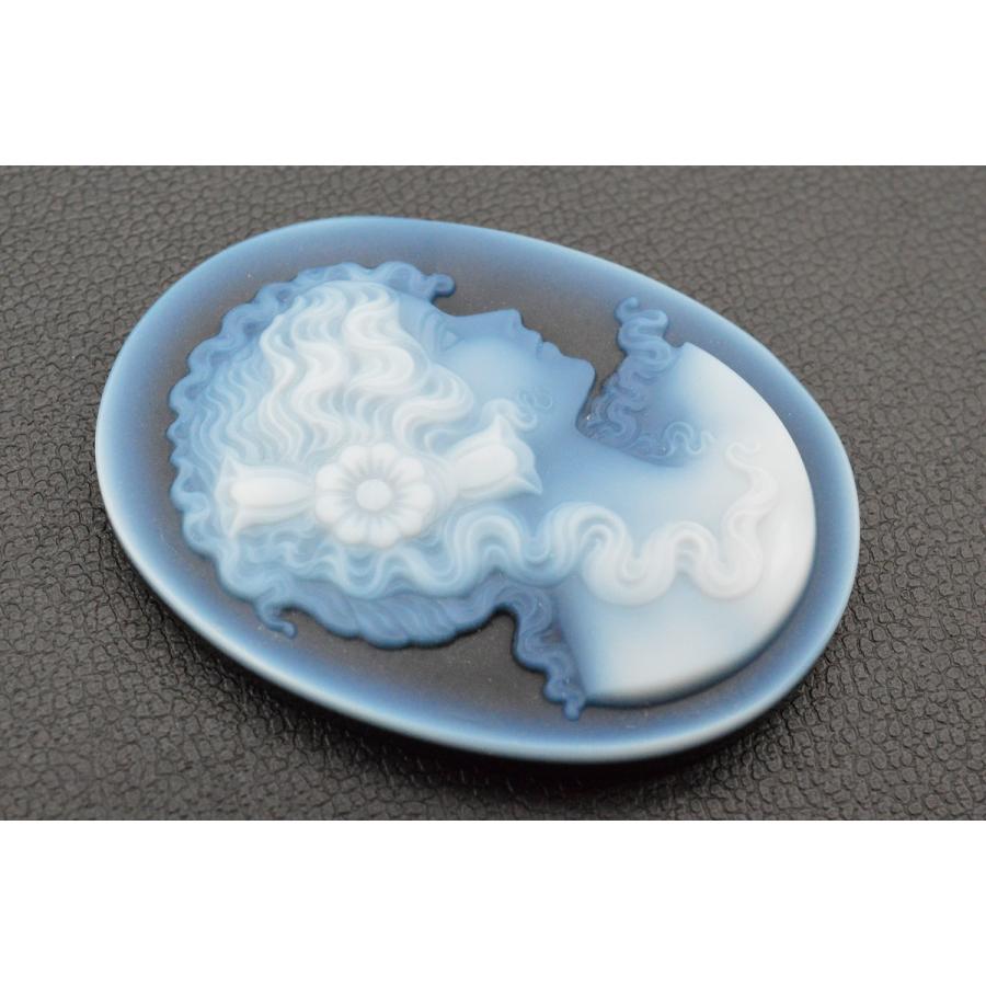 ストーンカメオ ルース 約40.02×30.05mm 約8.21g【41.05ct】 加工材料