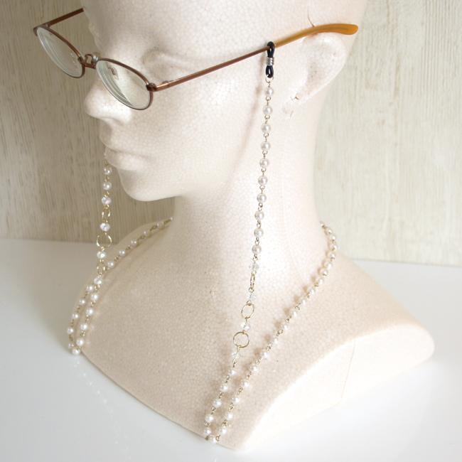 パールビーズ 眼鏡チェーン メガネチェーン メガネストラップ グラス