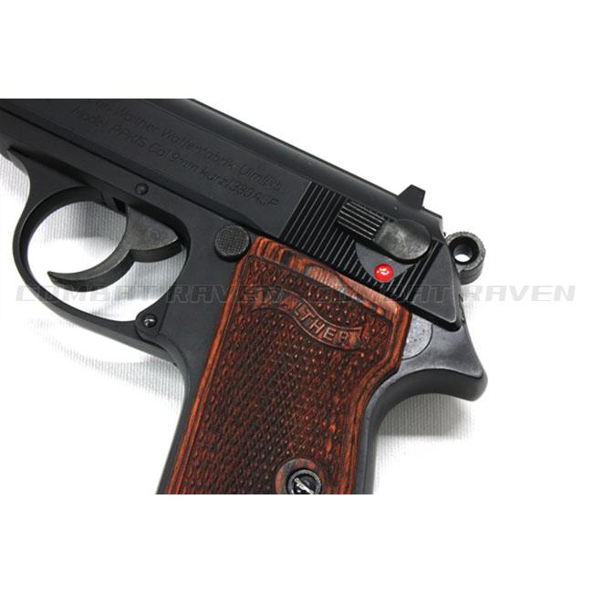 PANDORA ARMS】ウッドグリップ マルゼン製 ワルサーPPK/S用ブラウン
