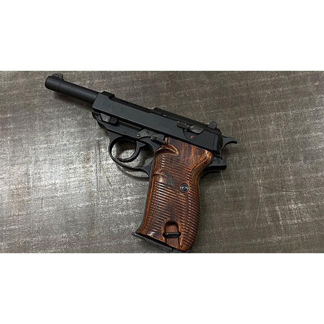 PANDORA ARMS】ウッドグリップ マルゼン製 ワルサーP38用ブラウン/純正