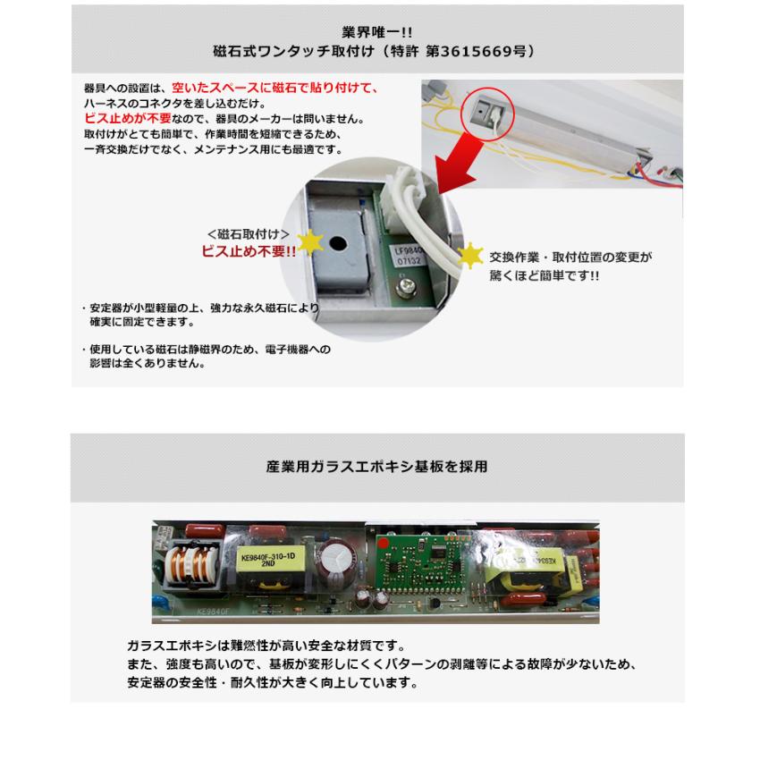 トライエンジニアリング スタンダードタイプ 40W2灯用 インバータ安定