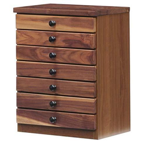 レターケース 天然木 引き出し ストッパー付き 無垢 ウォールナット