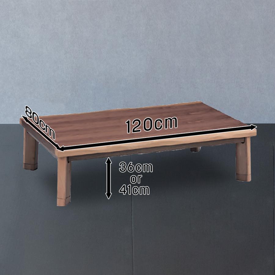 協立工芸 こたつ テーブル 幅120cm 薩摩 家具調 コタツ 本体 長方形 座