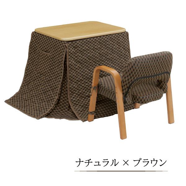 一人用 こたつテーブル 3点セット 掛け布団 椅子付 ヒーター付き 高さ