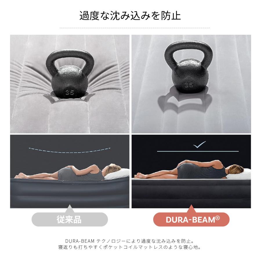 INTEX エアーベッド インテックス シングル キャンプ 災害 来客用 普段