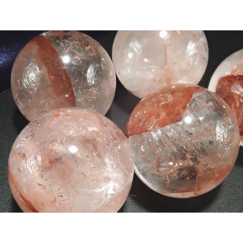 ピンクタイプ マニカランクォーツ 丸玉 直径約18mm-20mm 1個売り