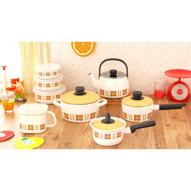 Memories 富士ホーロー メモリーズ 14cm 蓋付き ミルクパン IH対応 全4