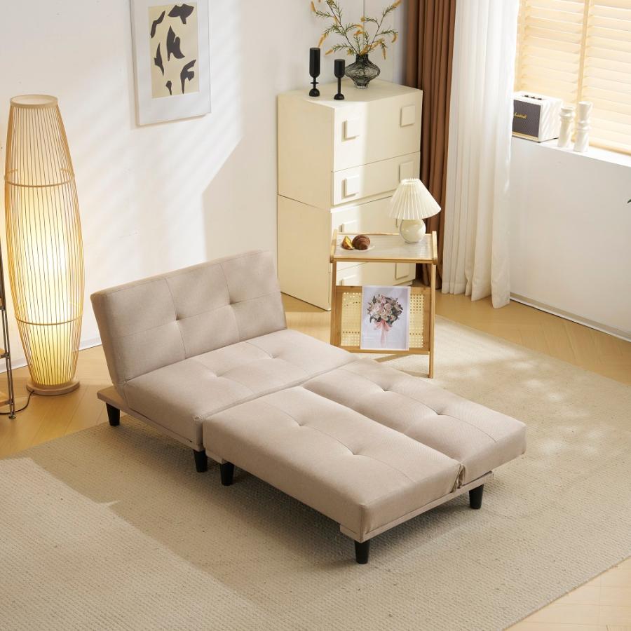 ソファーベッド ソファー 2人掛け 背もたれ3段階 ローソファ PUレザー