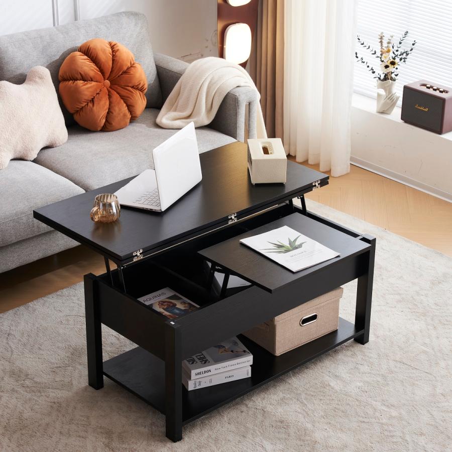 リフトアップテーブル 昇降式テーブル 幅100cm 3way 昇降機能 センター