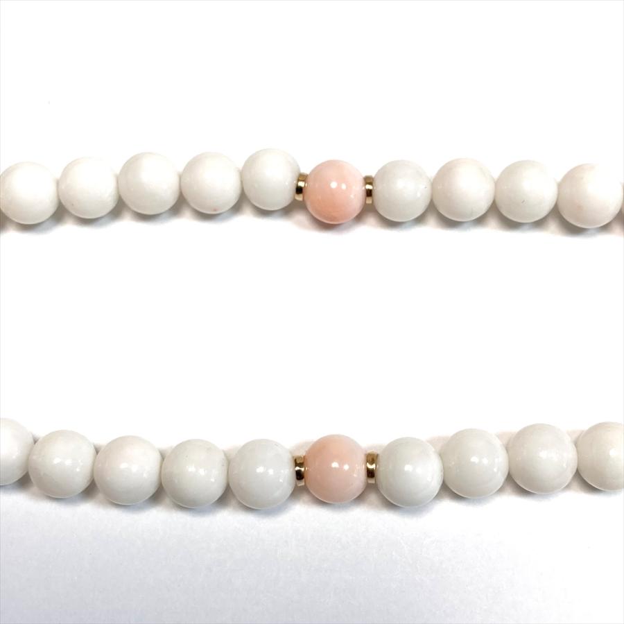 珊瑚 ネックレス 姫サンゴ 白珊瑚 ピンク珊瑚 天然 : キャセイコーラル