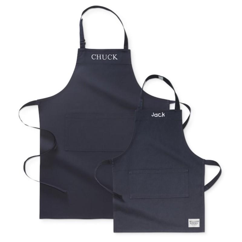 ウイリアムズ・ソノマ エプロン ローマ字名入れ可 (別途料金)68×91cm