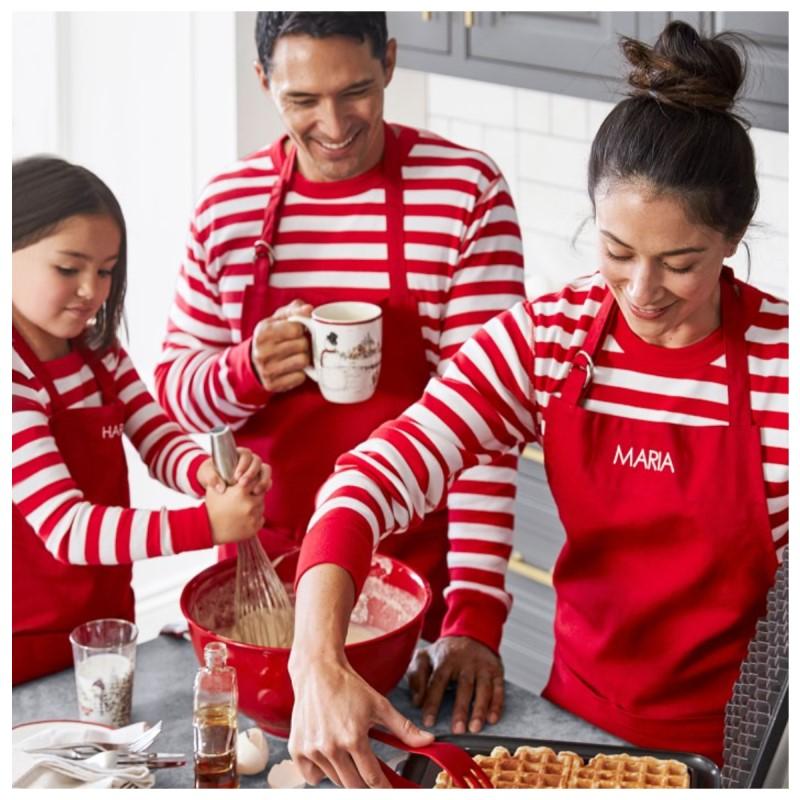 ウイリアムズ・ソノマ エプロン ローマ字名入れ可 (別途料金)68×91cm