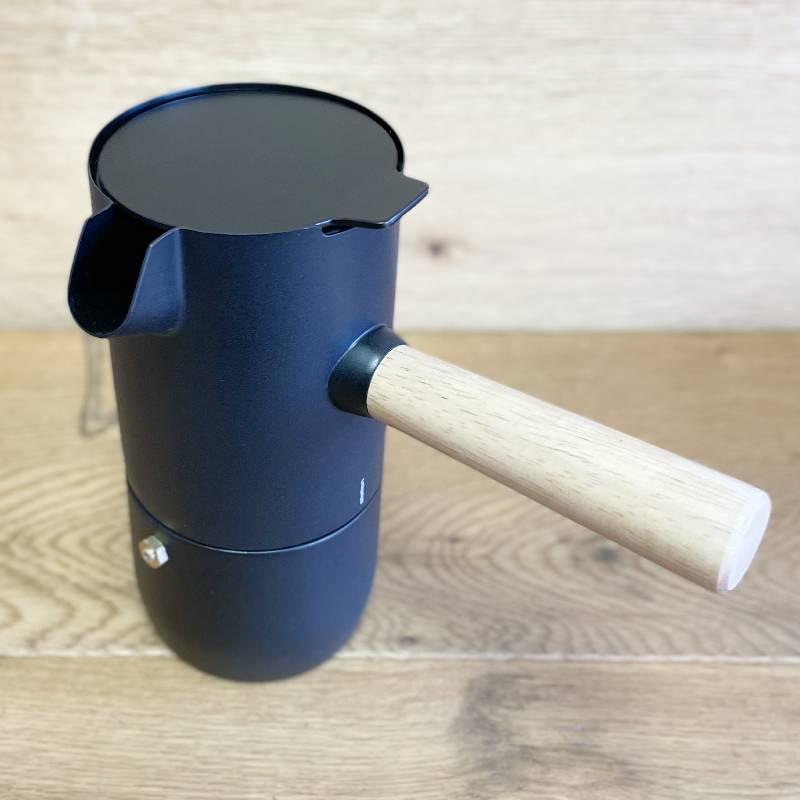 エスプレッソメーカー 230ml ステンレス マットブラック ステルトン