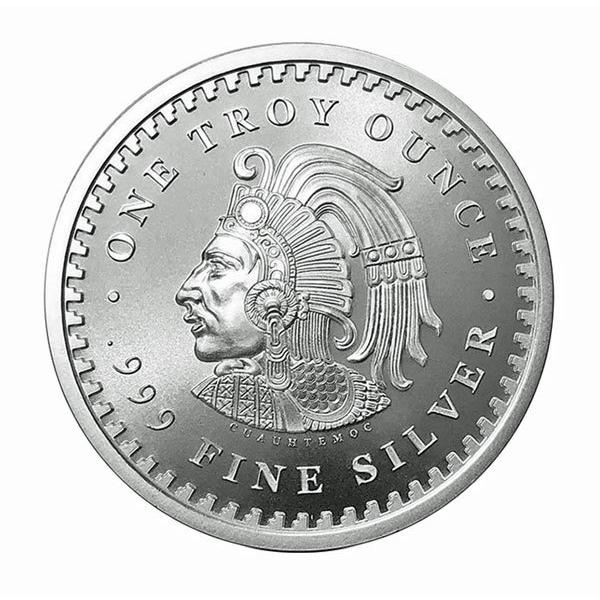 ○メキシコ アステカ・カレンダー ラウンド銀貨 シルバー 純銀1オンス
