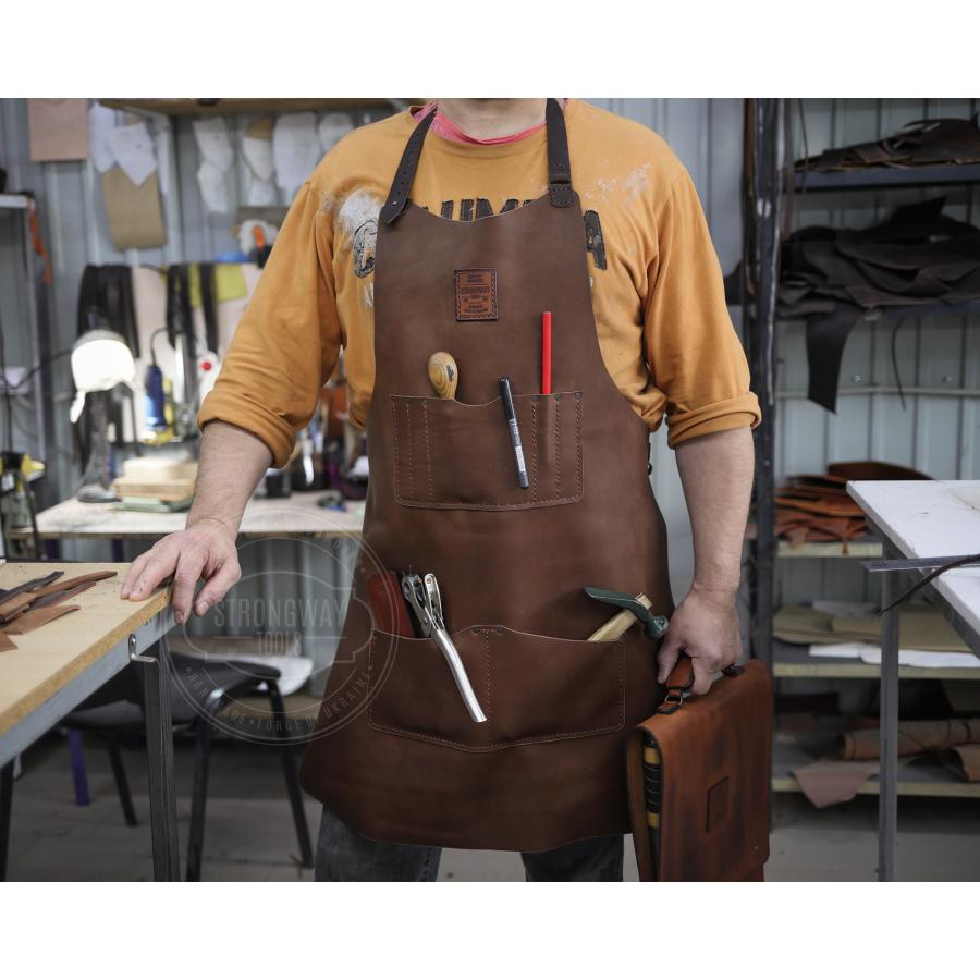 ウクライナ産】レザーエプロン 【SWAYTOBOR】革エプロン 牛革