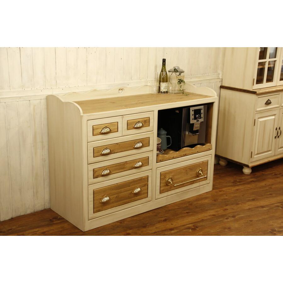 日本製】ハートチェスト・W1350 カントリー ナチュラルスタイル