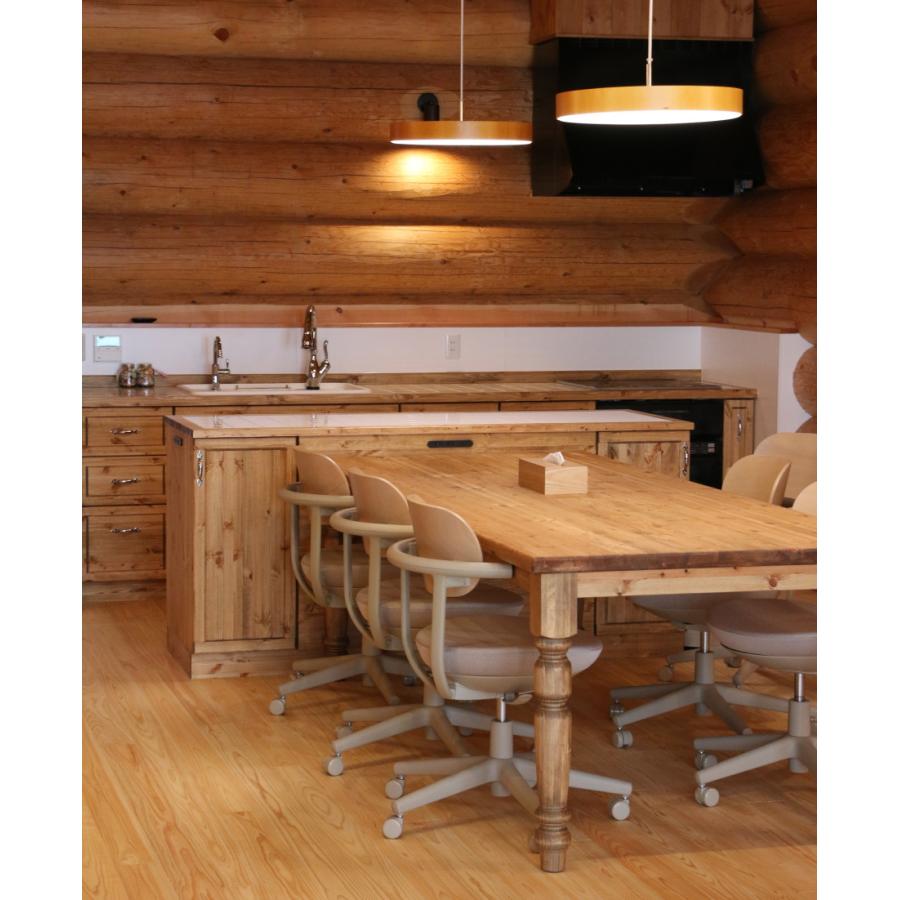 キッチン カウンター テーブル セット 】 W3000 I型 両面カウンター