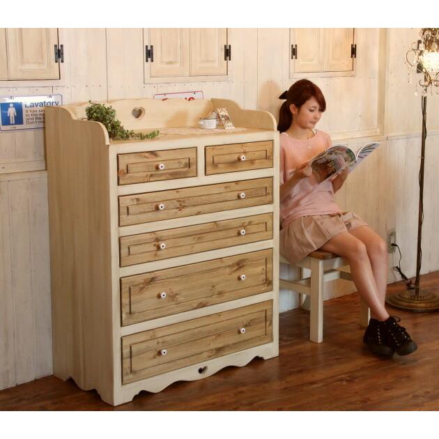 NC ハート チェスト 2L オーダーメイド カントリー家具 完成品 選べる