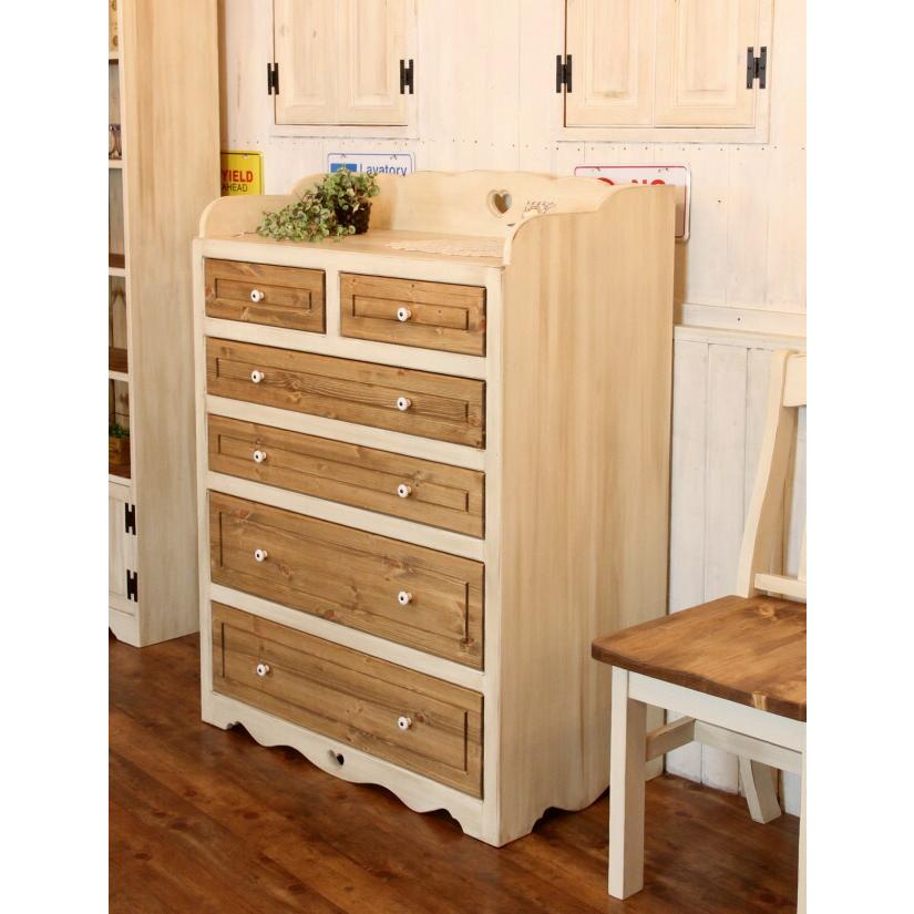 NC ハート チェスト 2L オーダーメイド カントリー家具 完成品 選べる