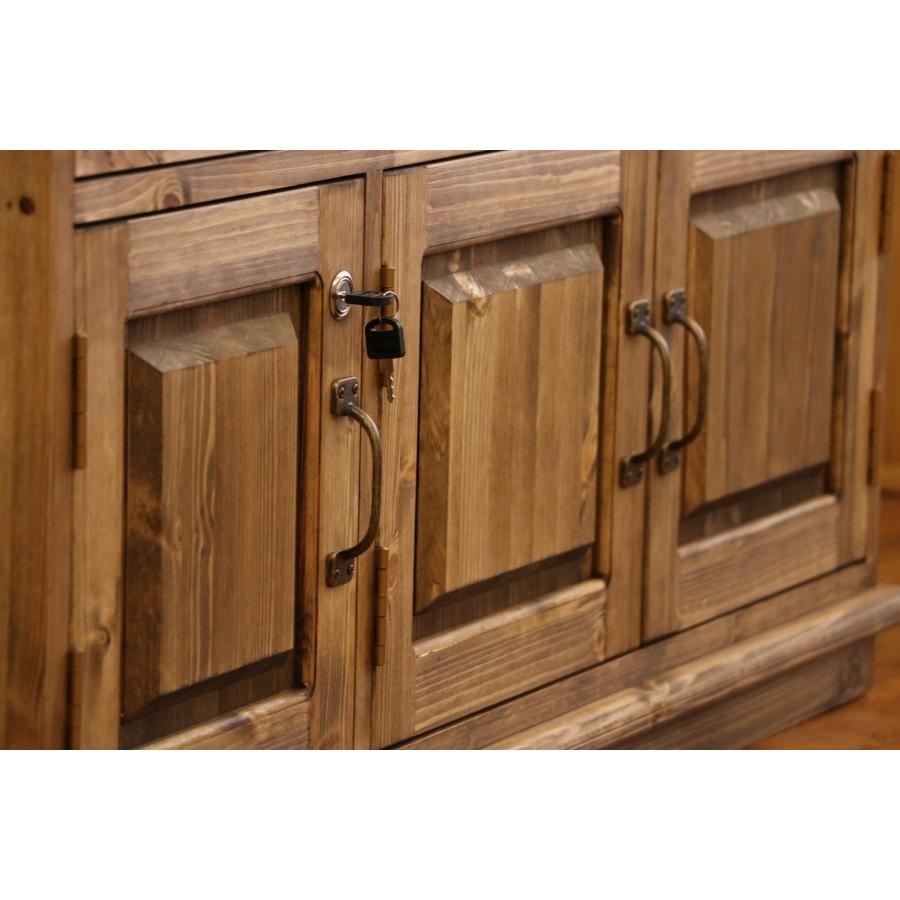 3チェスト クラシック キャビネット 鍵付き W1100 オーダー家具 選べる