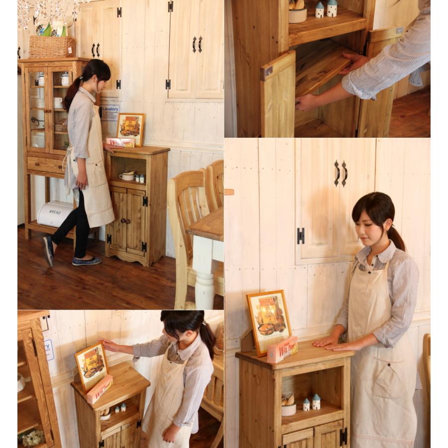 キャビネット オープン オーダーメイド カントリー家具 完成品 電話台