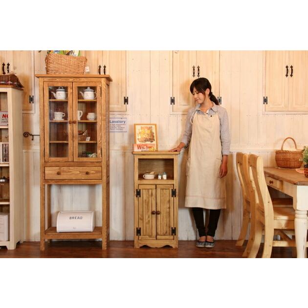 キャビネット オープン オーダーメイド カントリー家具 完成品 電話台