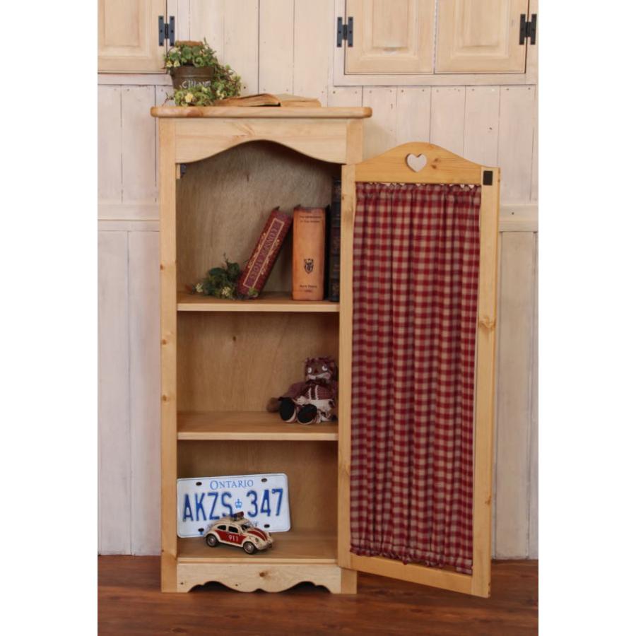 ハート 布 キャビネット L オーダーメイド カントリー家具 完成品