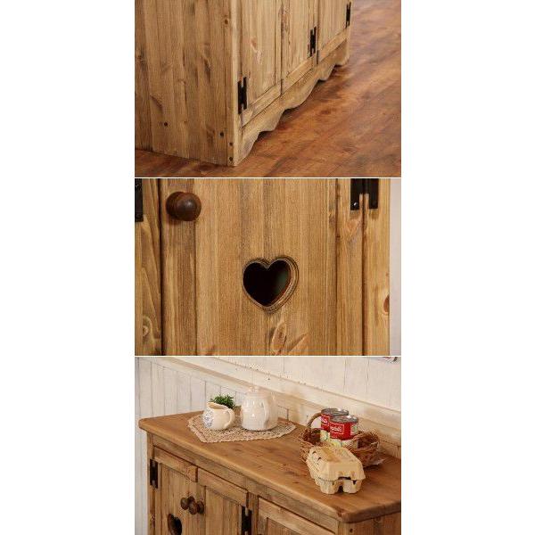 ワイド ハート キャビネット オーダーメイド カントリー家具 選べる